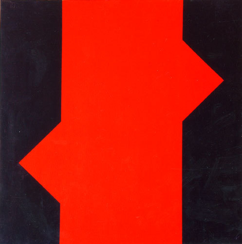 nobrashfestivity:Mario Ballocco, Induzione figurale del rettangolo in diagonale sfalsata,1977