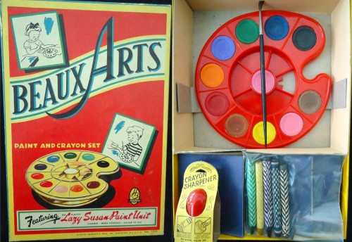 HASBRO: 1954 BEAUX ARTS Paint and Crayon Set