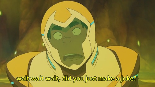 cheritsundere: A lot of people have just been pointing this moment out that this is Hunk making Galr