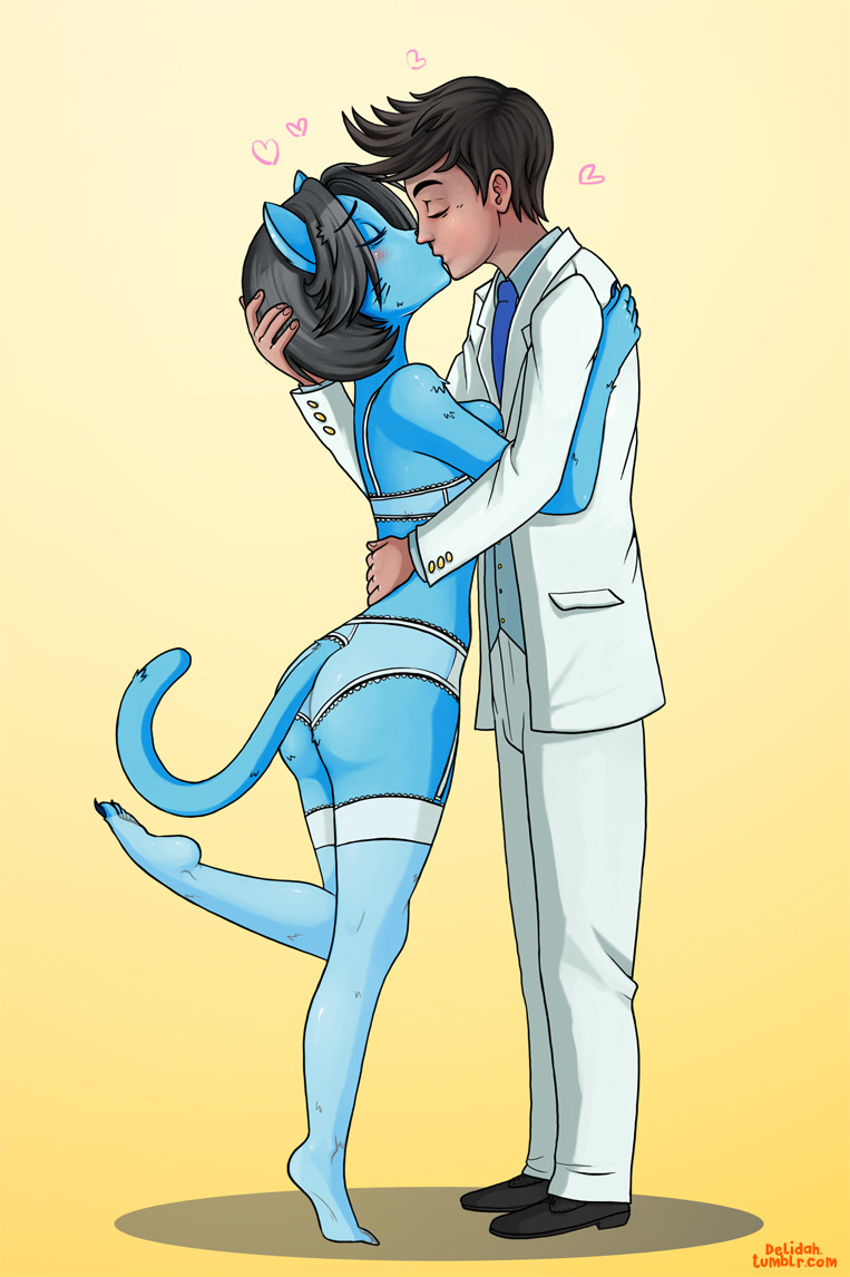 COMMISSION: Wedding Picture.The female figure is based on Nicole Watterson from