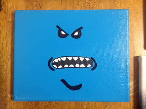 missfreudianslit:  cricketrosethorn:  Spray paint art I made for my partners and friends! @dhlo (Steven!) @missfreudianslit (Fionna of course!) @femmefoxfatale (fox!) The meeseeks went to my other two roommates, and catbug to my partner who provided