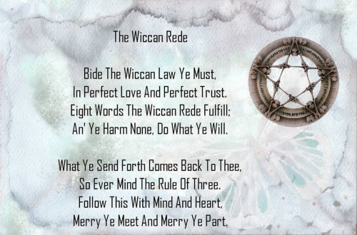 ♡The Wiccan Rede.⭐ #wicca #witch #witchcraft #pagan #witchesofinstagram #wiccan #tarot #magic #magic