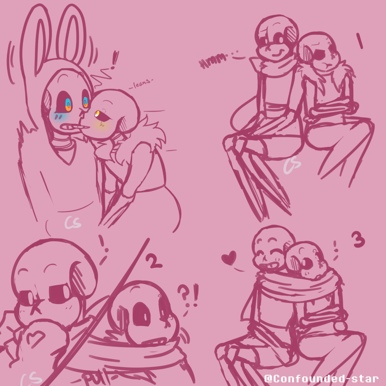 Sans AUs Embarrassed + Some good vibes by Mephiastaro on DeviantArt