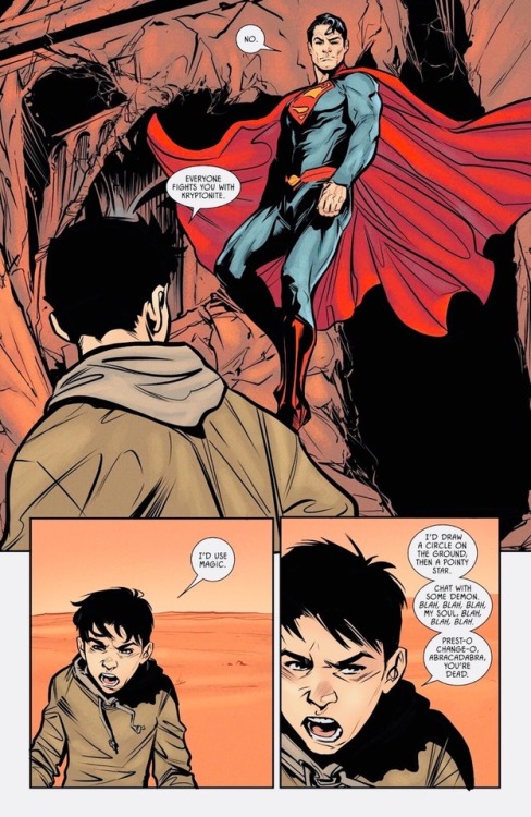 iconuk01:wonderstrevors:How to defeat Superman by Damian Wayne.And a very elegant how to defeat Dami