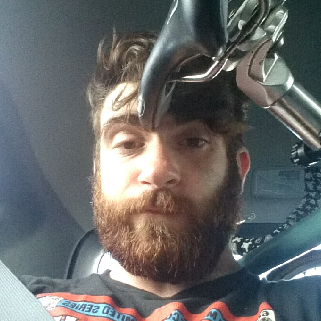 furry-man-child:  Bike was a tight fit haha
