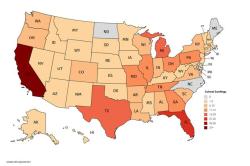 trenchcoatlover:  traumatizedchildhood: mapsontheweb:  School shootings from, 1970-2016.  Wtf is wtong with calo   It’s the most populated state?