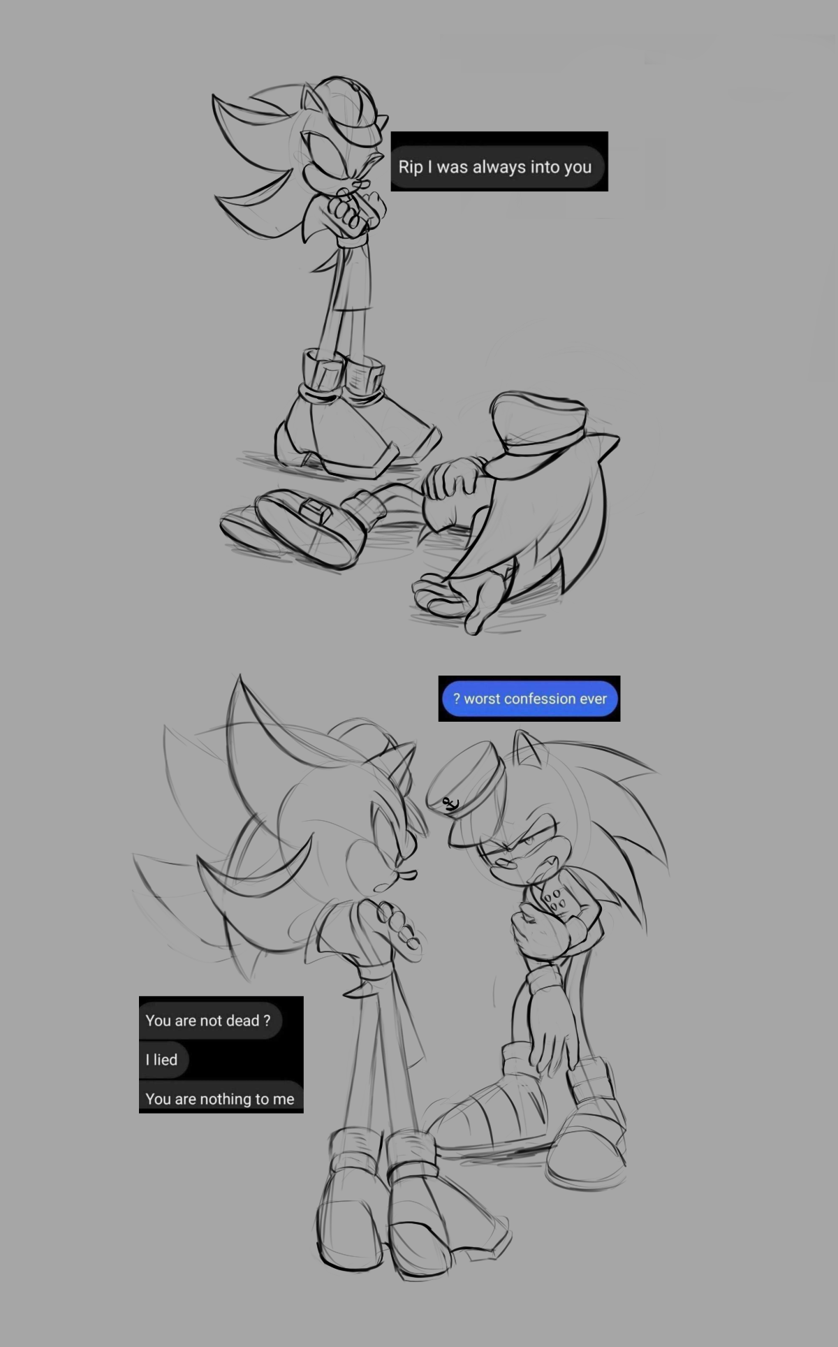 Sonadow in 2023  Sonic and shadow, Sonic funny, Sonic x shadow fanart