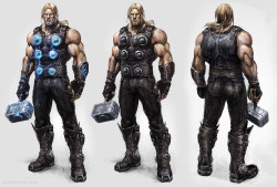 Superheroes-Or-Whatever:  Thor Concept Art By Jeremy Love