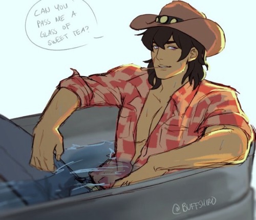 keith-and-shiro-were-dating: tofuloo: i cant stop doodling this au more yeehaw ABHH THE SWEET TEA TH