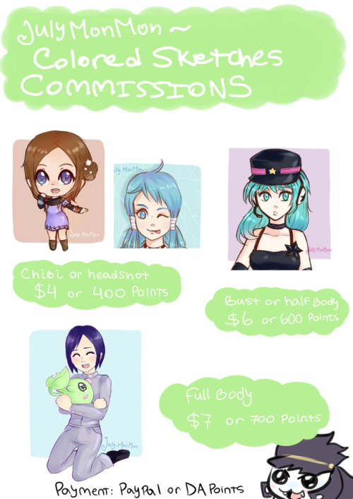 Urgent commissions! The price will last until the end of April. I really need the money :( If you re