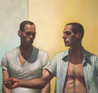 Alanspazzaliartist:  Forrest Williams Paints Poetic Images Of Gay Lifehe Creates