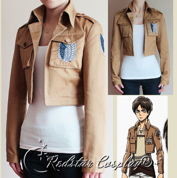 alijniaal:  -New Attack on Titan Shingeki no Kyojin Recon Corps / Army Coat / Top