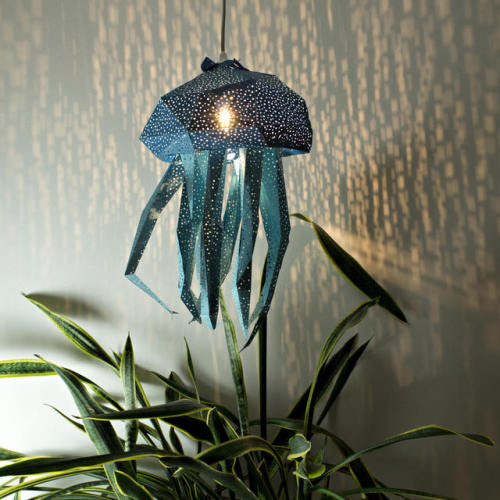 sosuperawesome:Fully Assembled and DIY Paper Craft Lamps by Vasili Lights on EtsySee our ‘lighting’ 