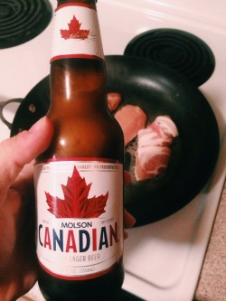 hotassbeat-clap:  bacon wrapped chicken with a hint of canadian! 