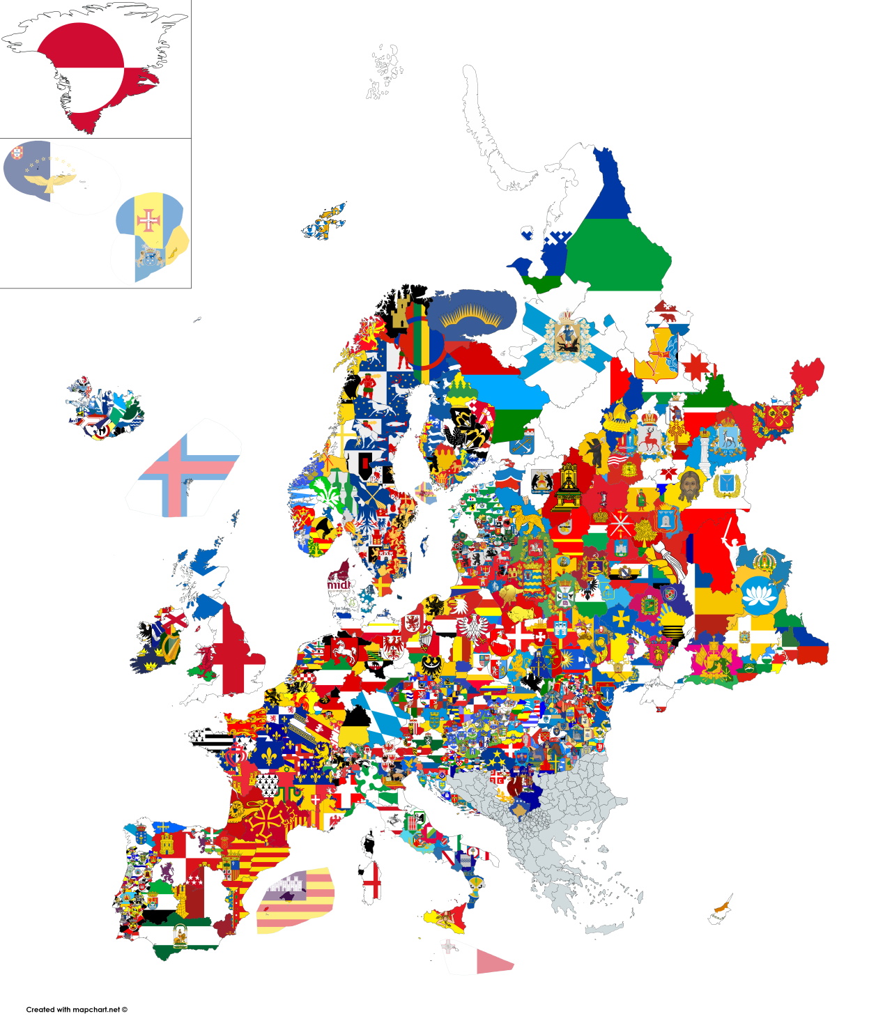 Flag map of Moscow Oblast (Russia). : r/vexillology