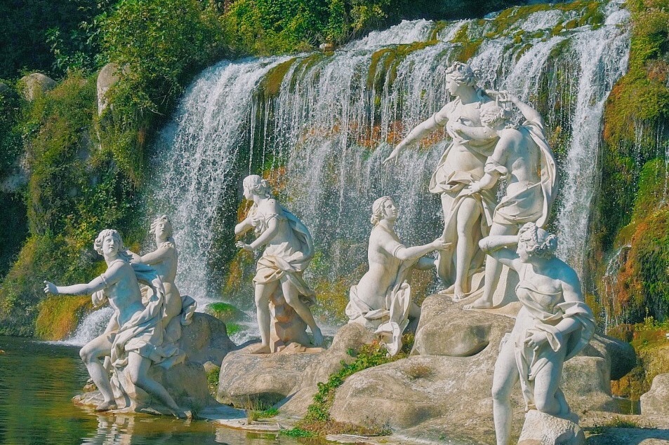 glazedeye-s:Fountain of the goddess Diana (Artemis), Royal Palace of Caserta: Reggia di Caserta, Italy.
