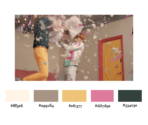 kweenjinyoung:  B1A4 + Color Palettes [inspired by x] 