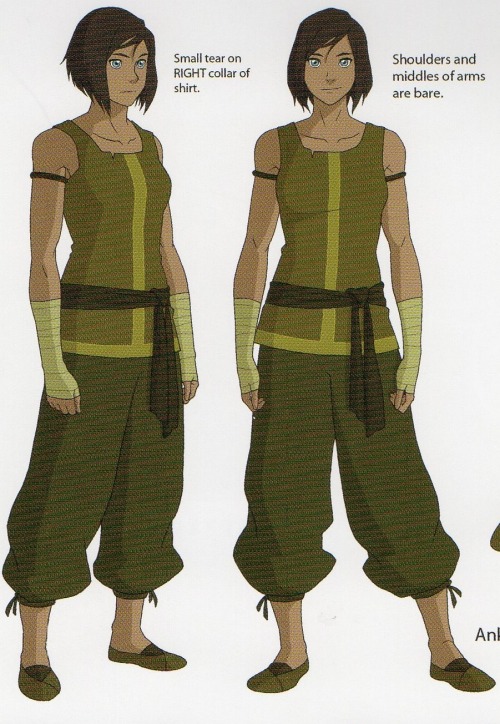 mcmossybankthe3rd:Korra concept and costume designs for Book 4. 