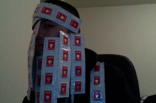 bbossa:  What else would I do with 48 condoms and tape at 3 AM.