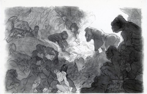 scurviesdisneyblog - Visual development for Tarzan by Paul Felix 