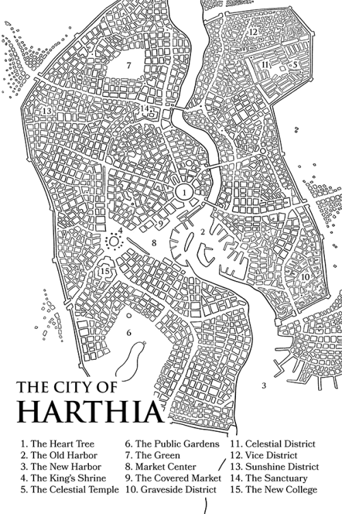 I realized I may not have posted any of my maps on here! In addition to doing book covers, I also ma