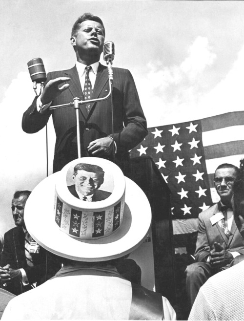 John F. Kennedy giving a campaign speech in Florida in 1960 - Doug Kennedy for The Miami Herald
