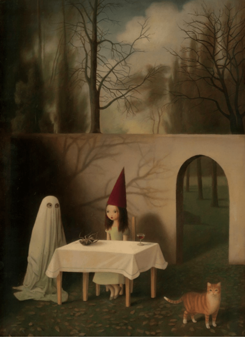 Stephen Mackey (British, b. England) - Coven of One, Paintings: Oil on Wood