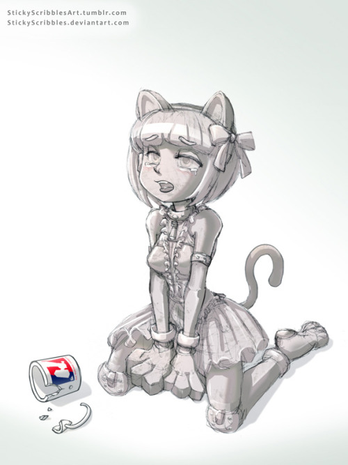   Previous:http://stickyscribbles.deviantart.com/art/Neko-Transformation1-638461292A Neko has broken someone’s favorite mug. The Patreon fans have voted and have decided her faith O_o. What would you name this Neko?For early previews/bonus scenes,