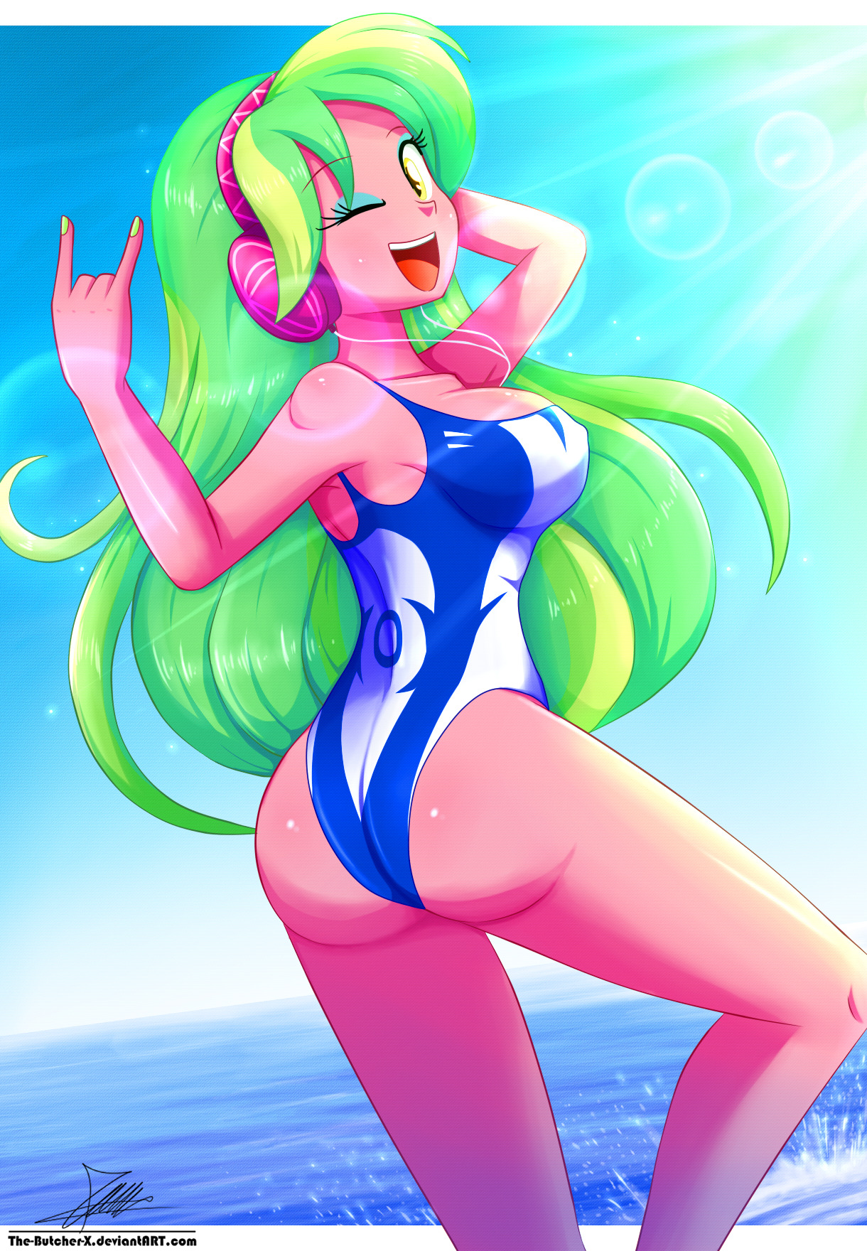 the-butcher-x: .:Lemon’s Swimsuits:. (Commission) My Pages: https://www.facebook.com/thebutcherx/