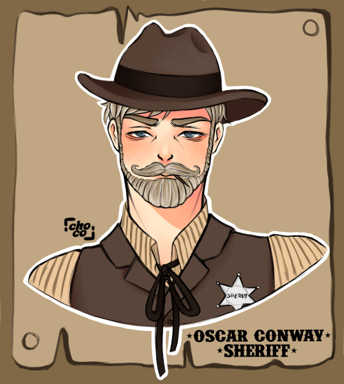 Oscar Conway mi nuevo hombre lobo para el Salvaje Oeste uwu✨COMMISSIONS✨