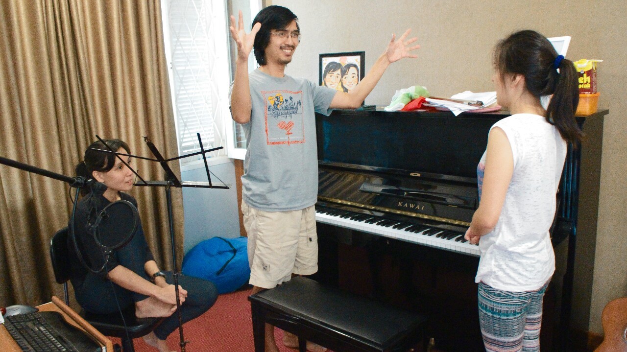 Practice and recording session for &ldquo;My Best Friend&rsquo;s Birthday&rdquo;