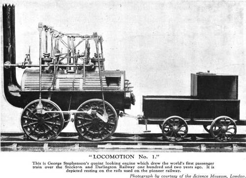 The first steam engine to carry passengers, 1824.
