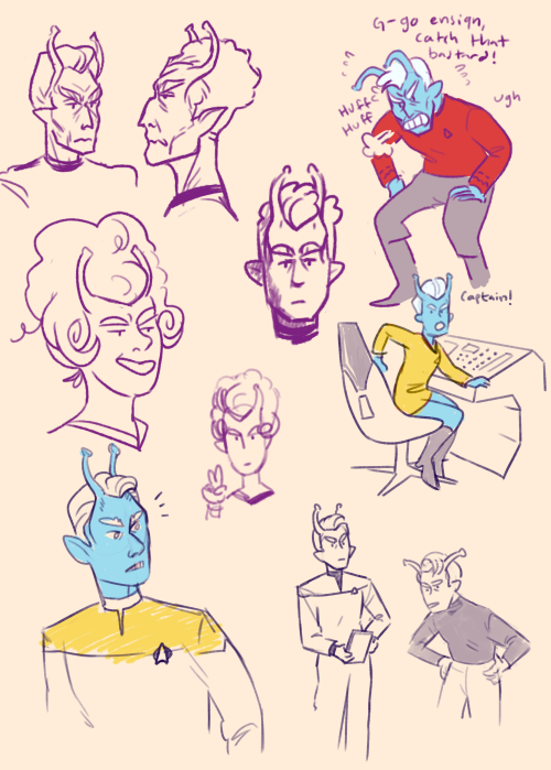 All started with a simple doodle of an Andorian&hellip; and potential crew members spawned. I do