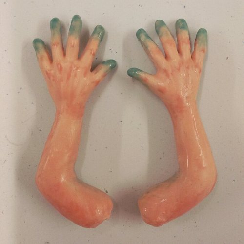 HANDS!! This was the process for making the silicone arms / hands for Tootega. Unfortunately, I did 