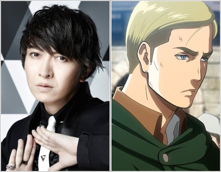 SnK News: Eight SnK Seiyuu Ranked in Goo’s “Most Handsome Seiyuu” ListNearly 3,000 Japanese fans voted for the “Most Handsome Seiyuu” rankings on Goo, with SnK seiyuu claiming 8 out of the final 49 positions!2) Kamiya Hiroshi (Levi Ackerman)3)