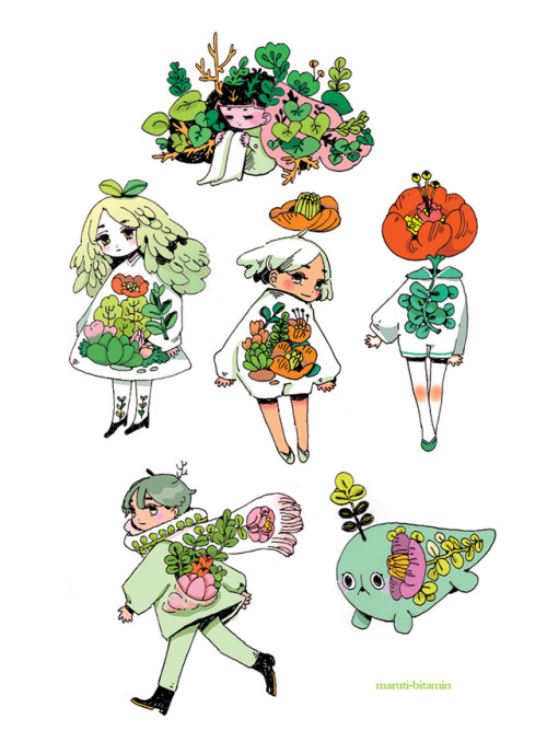 plantNew sticker set for tcaf zine terrace May 11-12! ink and digital colouring