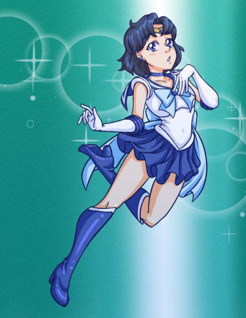 loganfromthelandofcoups: Really felt like drawing Sailor Mercury today. She’s my favourite