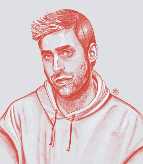 runthealleys:WIP sketches of Oliver Jackson-Cohen and Victoria Pedretti as the Crain twins, Luke and