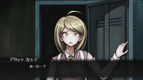 superduperandyeah:  Kaede Akamatsu Love those musical notes worked into her character design! Also… she kinda has Kirigiri’s eyes… that’s interesting… 