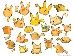 maikonkon:  Drew a whole bunch of fat pikachus