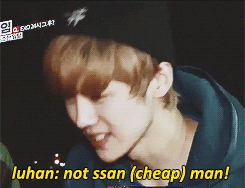 oh-luhans:  yixing accidentally calls luhan ‘cheap’ man instead of ‘real’ ma