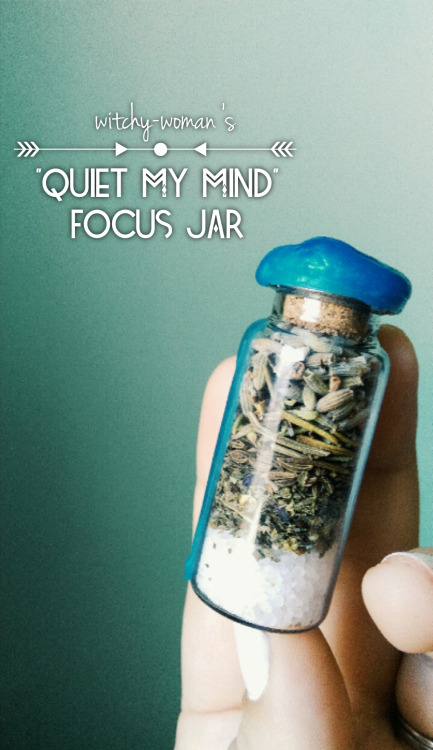 witchy-woman:Hi sweeties! A new jar for you today!Trouble focusing and concentrating/channeling extr