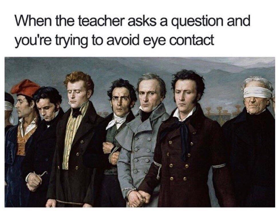 memehumor:  Classroom etiquette  My mans on the right is a fucking GOD&hellip;
