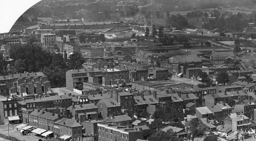 mdhsphotographs: View of Baltimore (Park Avenue) from 1st and Franklin Presbyterian Church210 West M