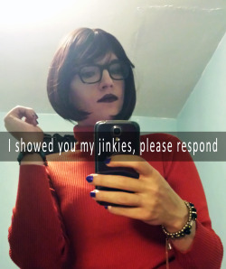 sissybabemma:  naughtychef6969:  dexterc1935:   mysissymoments:  mysissymoments: Guess the costume i’m working on, bet you’re fuckin stumped I love everyone that gave an honest answer   Definitely naughty Velma!💋   Naughty 😎    💗