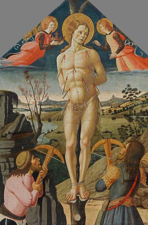 Jacopo del Sellaio, or Jacopo di Arcangelo (Florence, c.1441 - 1493), The Martyrdom of Saint Sebasti
