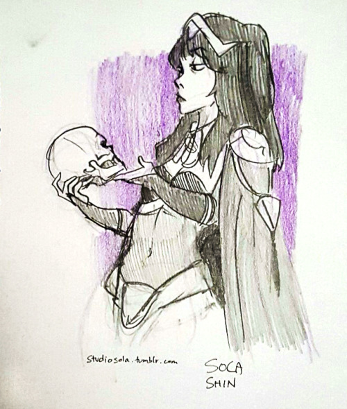 Went to costumed life drawing at @toonsontap yesterday evening! @weirdtakoyaki was an amazing Tharja