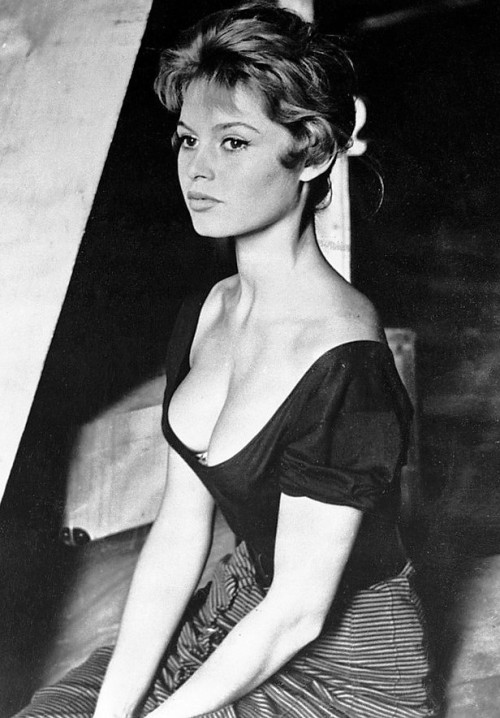 gatabella:Brigitte Bardot photographed by Edward Quinn on the set of And God Created Woman, 1956