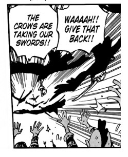 chance4choice:  Finally got our reveal of the voice in the crows We were introduced to him back in Ch.794. Some speculated that this was Dragon’s ability, others correctly guessed that this was the ability of some other Revolutionary officer. 110 chapters