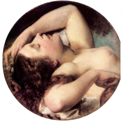 summerlilac:  Sleeping Bacchante, 1850-55, Károly Brocky. 